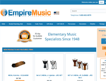 Tablet Screenshot of empiremusic.net